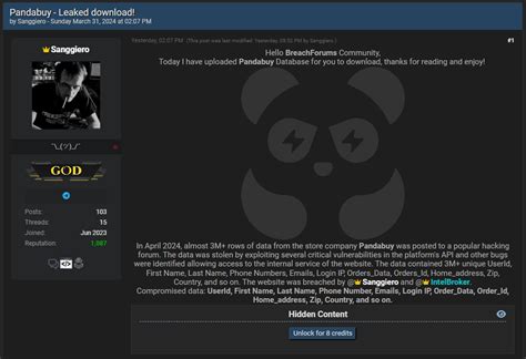 1 million bet login|Shopping platform PandaBuy data leak impacts 1.3 .